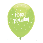 Balão Látex Coloridos "Happy Birthday" 30cm - Pack.6 - Image 2