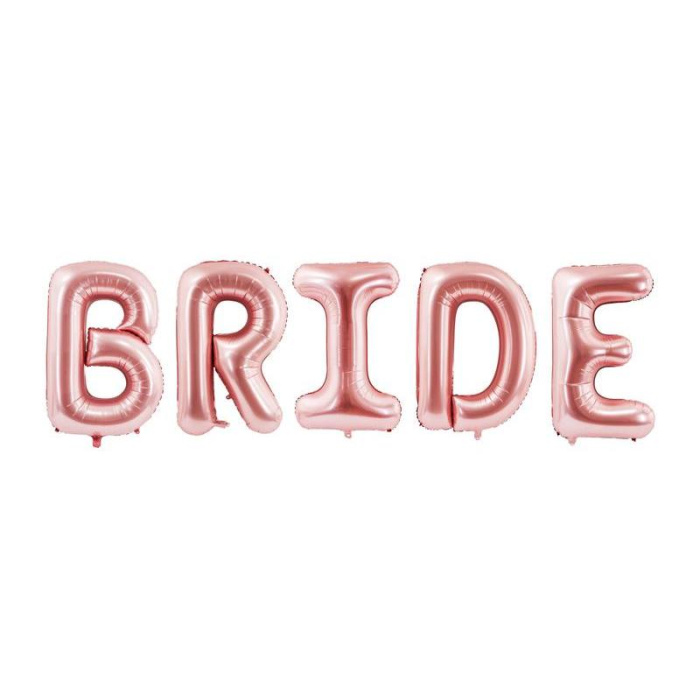 Balões BRIDE Rose Gold - 5 letras - Image 1