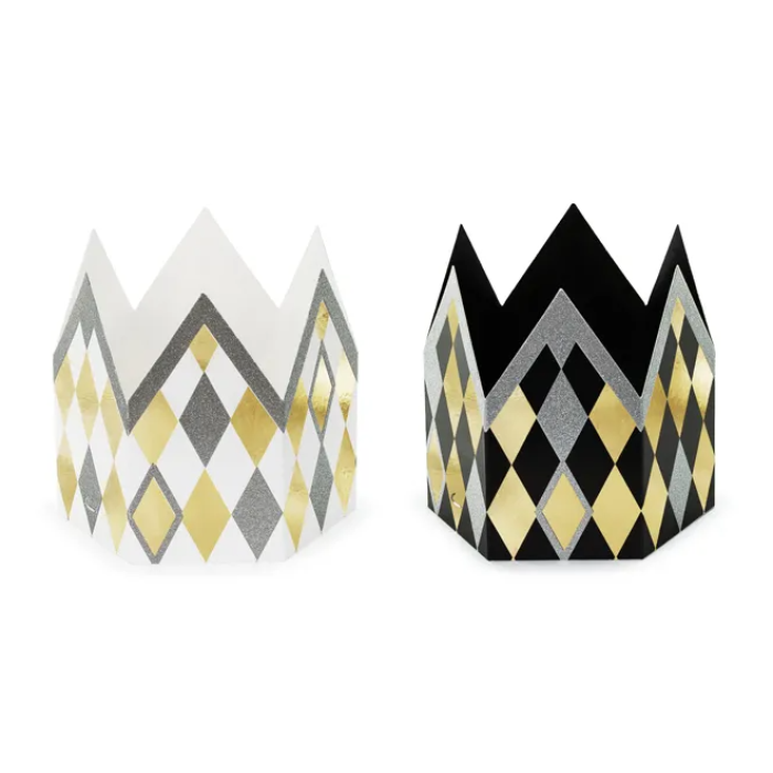 Coroas ANO NOVO Ouro e Prata Metálico Pack.2 - Image 1