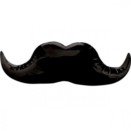 Balão Bigode Preto (Mustache) - 88cm
