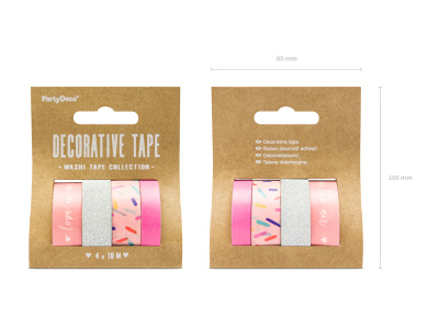 Fitas Adesivas Rosa e Prata - Pack.4 - Image 3