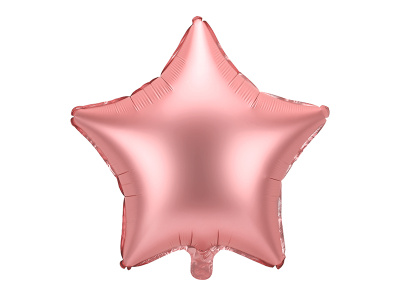Balão Estrela Rosa Gold Baço - 48cm