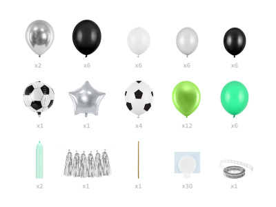 Kit Guirlanda Balões Futebol - Image 2