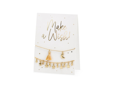 Postal + Conj.2 Pulseiras "Make a Wish!"