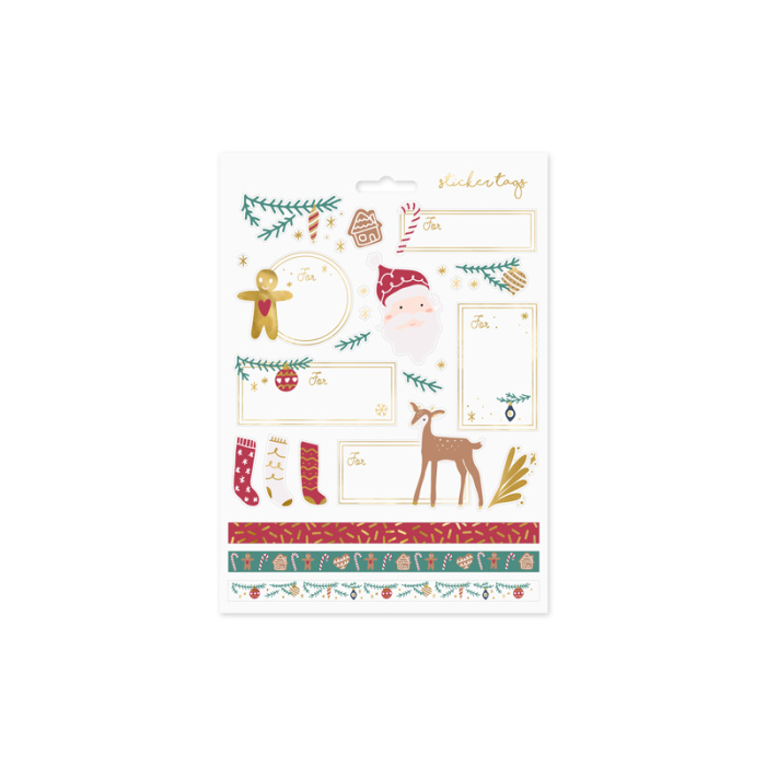 Etiquetas Adesivas Natal Santa Mix - pack.30 - Image 2