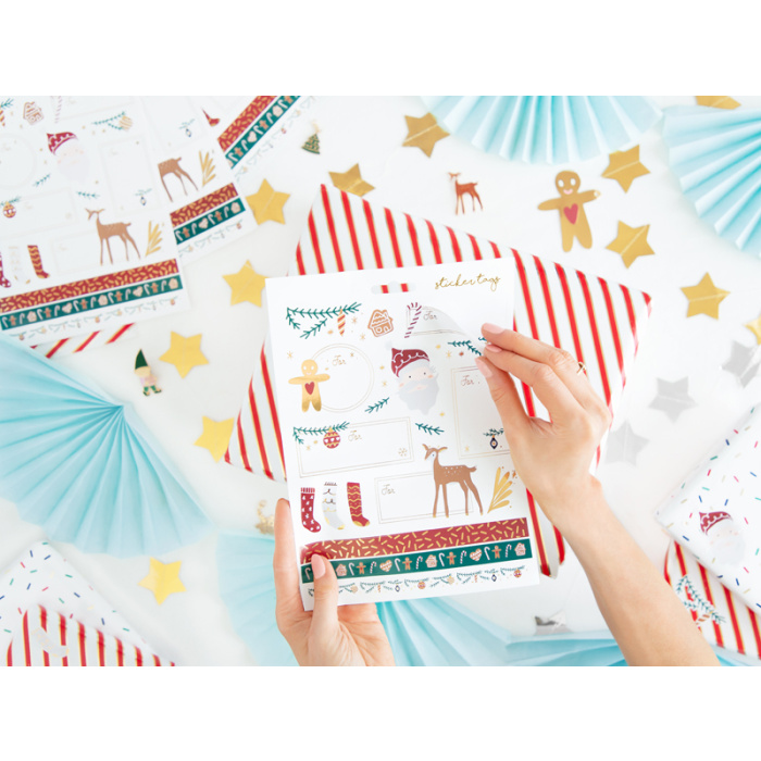 Etiquetas Adesivas Natal Santa Mix - pack.30 - Image 1