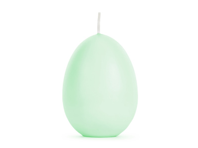 Vela Forma Ovo Páscoa em Verde Pastel 10cm