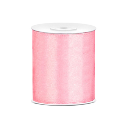 Fita de Cetim Rosa Claro Larga 100mm