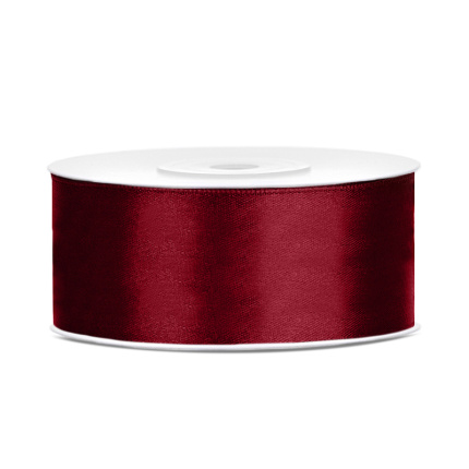 Fita de Cetim Vermelho Escuro 25mm