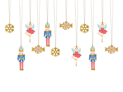 Etiquetas Natal Quebra Nozes Mix - pack.12