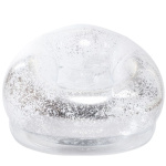 Pufe inflável Glitter Prata - BRILLI PLATA - Image 2