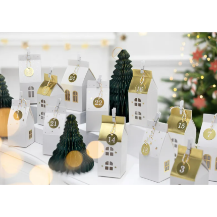Calendário Casinhas Brancas de Natal