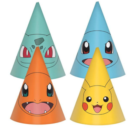 Pokemon Chapéus Festa - Pack.8