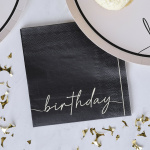 Guardanapos Tons Nude HAPPY BIRTHDAY - Pack 16