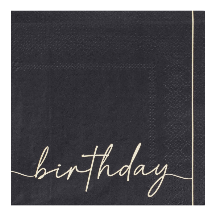 Guardanapos Tons Nude HAPPY BIRTHDAY - Pack 16 - Image 2