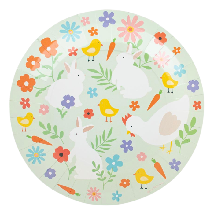 Coelhinhos Pratos 22cm - Pack.8 - Image 1