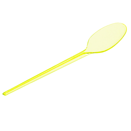 Colheres Amarelo Flúor - Pack.15