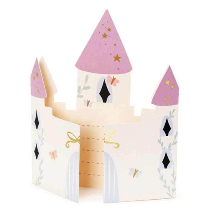 Convites Castelo Princesa - Pack.6 - Image 1