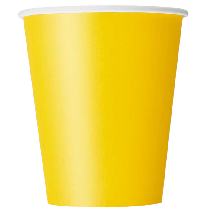 Copos Lisos Amarelo Torrado - Pack 14 - Image 1