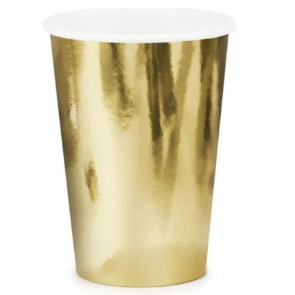 Copo Dourado Metalizado