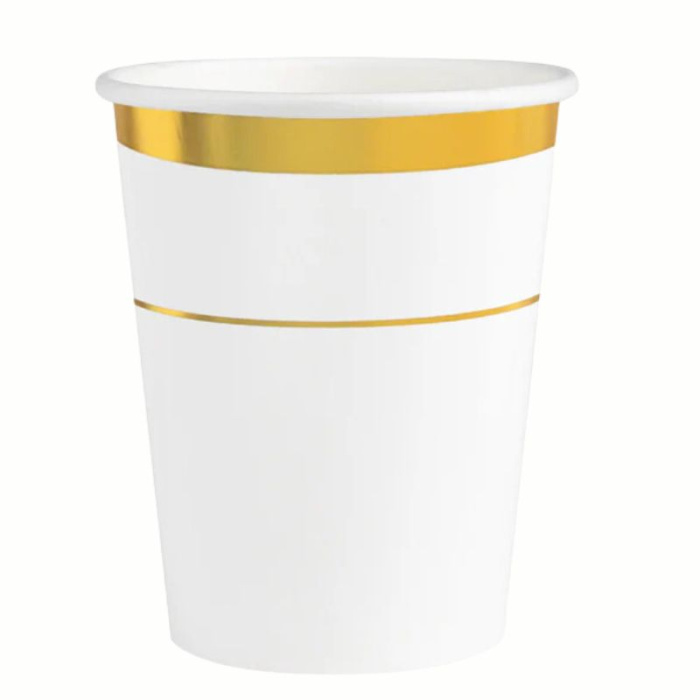Copos Brancos Elegante - Pack.6 - Image 1