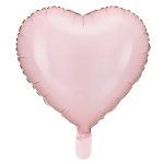 Balão Coração Rosa Pastel - 45cm