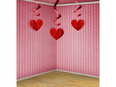 Decoração de Tecto Corações 60 cm - Pack.3 - Image 2