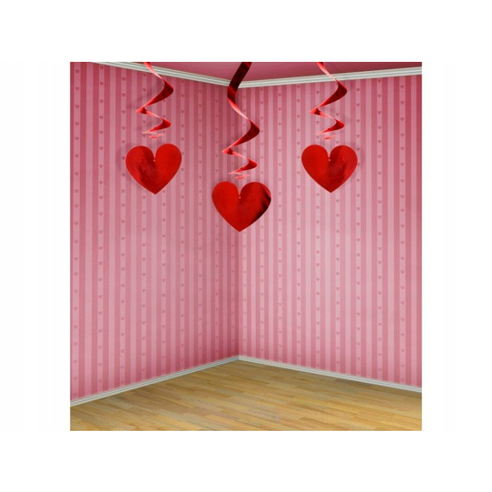 Decoração de Tecto Corações 60 cm - Pack.3 - Image 2