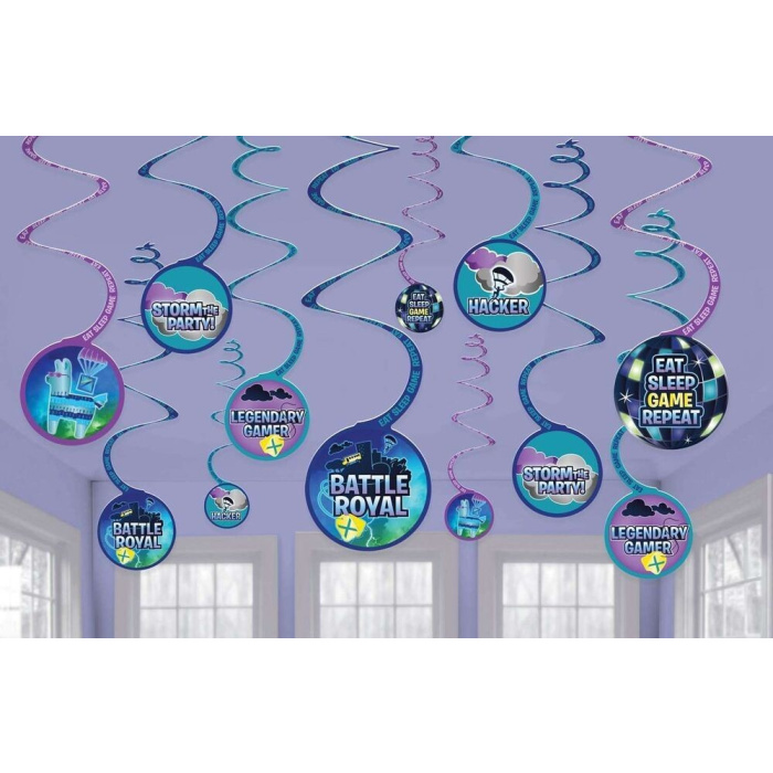 Fortnite Battle Royal Decoracao Tecto Espirais Pack.12 - Image 1