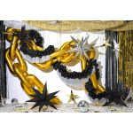 Grinalda Franja Preta 20cm x 135cm - Image 4