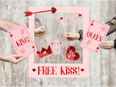 Moldura para Fotografias (Photo booth) FREE KISS! - Image 4