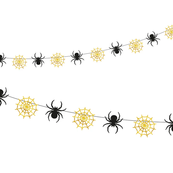 Guirlanda de Halloween Aranhas 220cm - Image 1