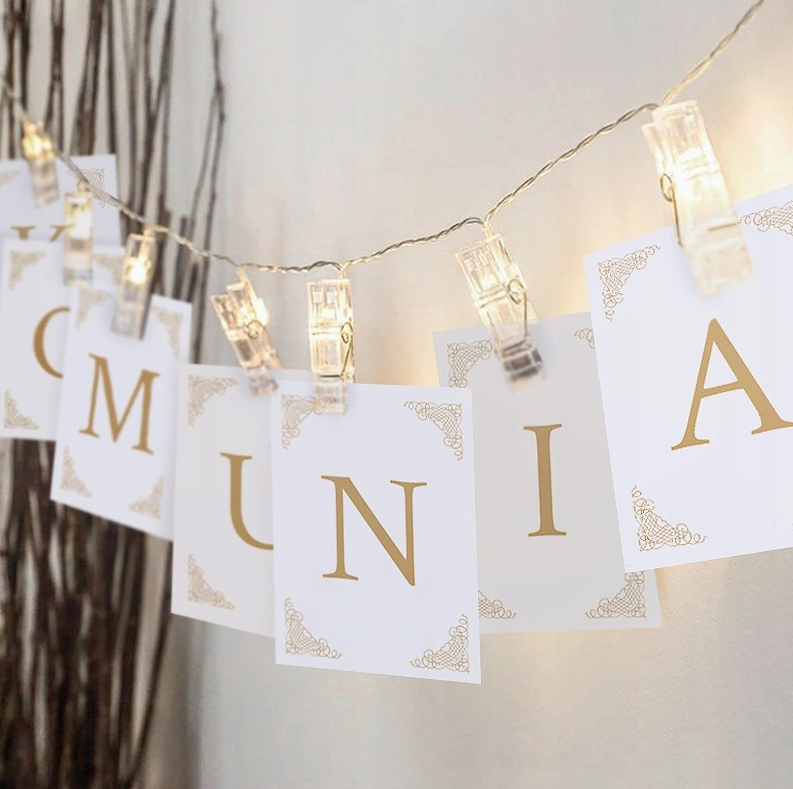 grinalda-de-leds Grinalda Luzes Led com Molas para Fotos 140cm - Image 1