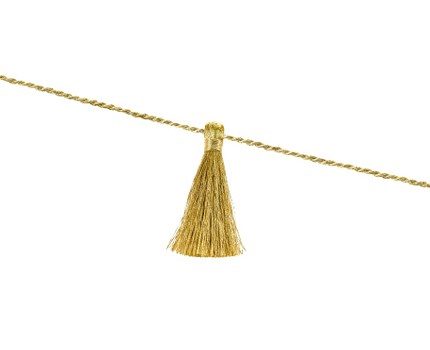 Grinalda de Tassel Ouro Metálico