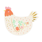 Animais da Quinta Guardanapos Galinha 16 cm - Pack 20