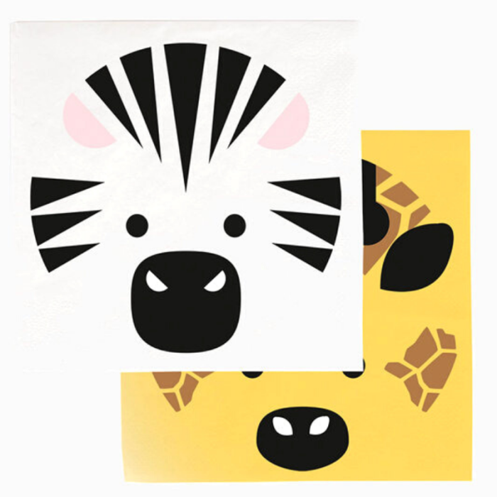 Guardanapos Animais Selva Safari 12,5cm - Pack 20 - Image 1