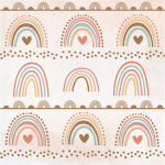 Arco Iris Boho Rainbow Guardanapos 33cm - Pack.16