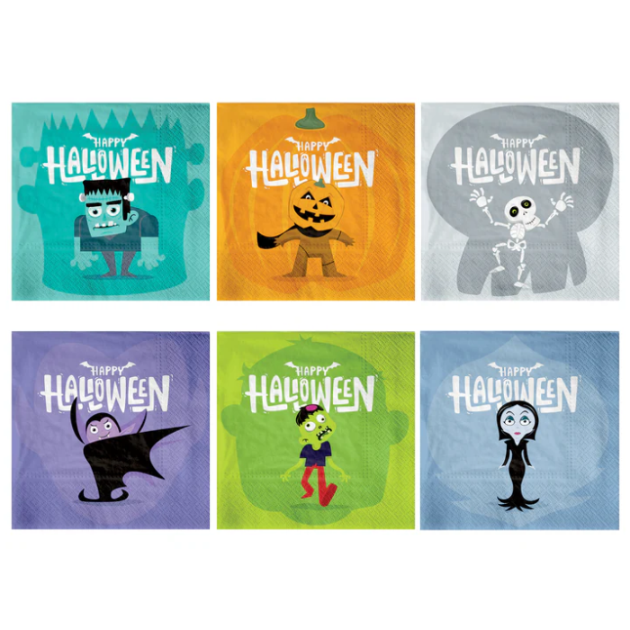Guardanapos de Halloween Monstros - Image 1