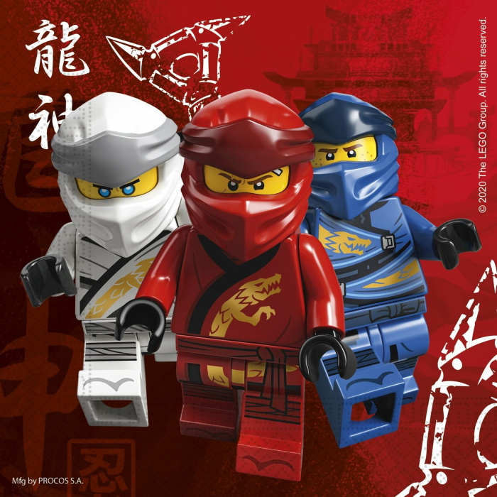 Ninjago Lego Guardanapos - Pack 20 - Image 1