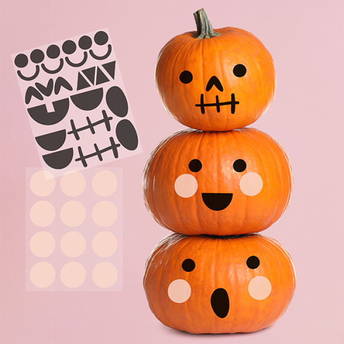 Autocolantes Caras de Abóboras Halloween - Image 2