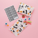 Sacos Papel Doces Halloween com Adesivos BOO – Pack 12