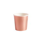 Copos Shot Papel Rosa Gold 120ml - Pack 10