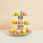 Expositor Bolos e Cupcakes Iridescente 3 Pisos - Image 2