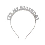 Bandolete Prata Glitter "IT`S MY BIRTHDAY" - Image 3