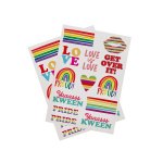 Tatuagens Temporárias Arco iris Love Pride - Pack.26