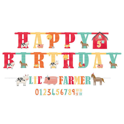 Banner Animais da Quinta Personalizavel