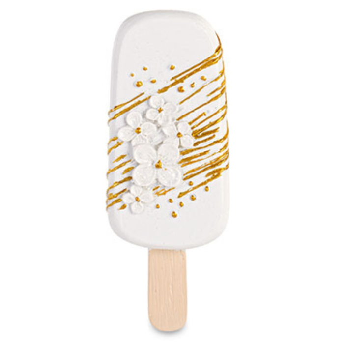 Magnetico Doce Gelado Branco e Ouro Glitter - Image 1