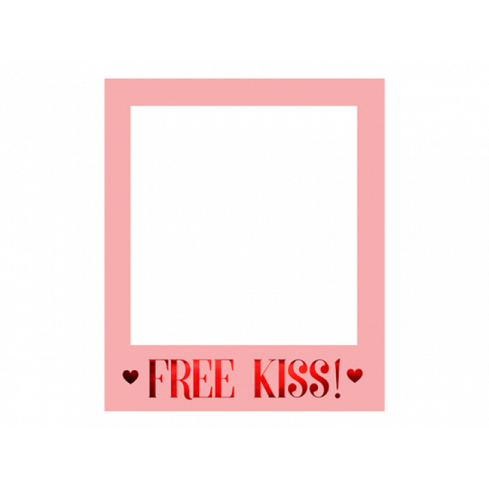 Moldura para Fotografias (Photo booth) FREE KISS! - Image 1