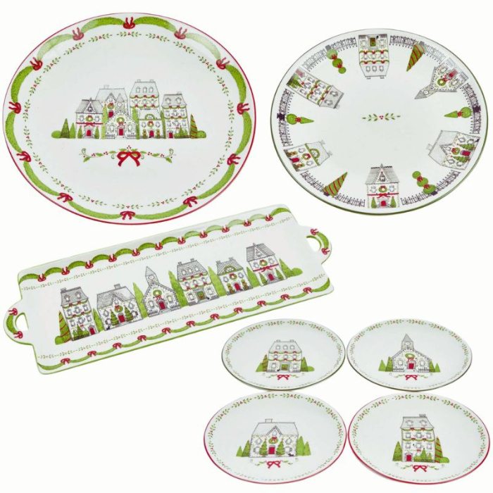 Prato Casinhas de Natal 20cm - Image 3