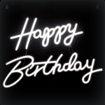 Luz LED Neon Branca HAPPY BIRTHDAY - 40cm - Image 3